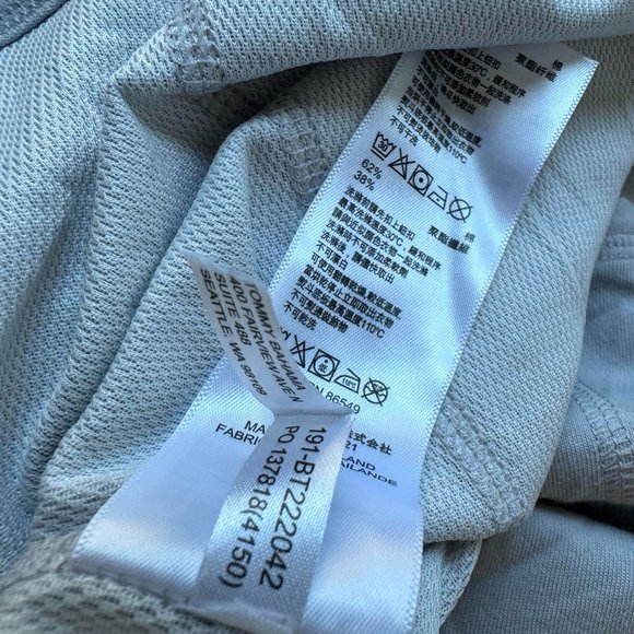 Tommy Bahama Via Del Sands Half-Zip Sweatshirt Size M in Light Grey - Picture 10 of 11